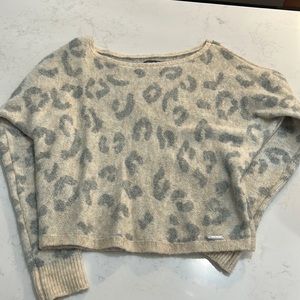 Abercrombie cheetah print sweater